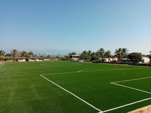 instalación de cancha de soccer en acapulco con pasto sintético