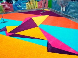 pasto sintetico de colores para piso